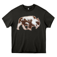 Asphalt Cowhide Bison Silhouette Heavy Core Tee - Bettercallsaul