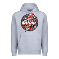 Heather Grey Western Mimi Patriotic 4th of July Premium Hoodie - LillyAllenDesigns