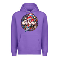 Purple Western Mimi Patriotic 4th of July Premium Hoodie - LillyAllenDesigns