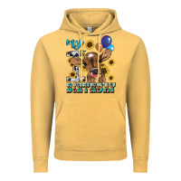 Vintage Mustard My first Birthday baby cow sunflower Vintage Hoodie - HowdyJamesFarm