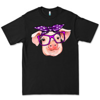 Black pig with bandana Premium Tee - RanaPortraitStore