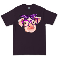 Plum pig with bandana Premium Tee - RanaPortraitStore