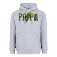 Heather Grey papa  lightning camouflage Heavyweight Hoodie - BarkalooDesign