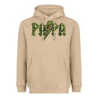 Papa  Lightning Camouflage Heavyweight Hoodie | Teevron