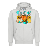 Dove Grey it's fall y'all Zipper Hoodie - Artiststas