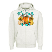 Oatmeal Heather it's fall y'all Zipper Hoodie - Artiststas