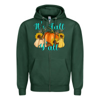 Sports Green it's fall y'all Zipper Hoodie - Artiststas