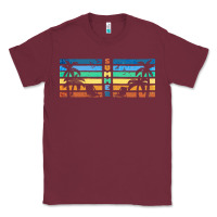 Burgundy retro summer Classic Tee - TumblerDesignByShophia