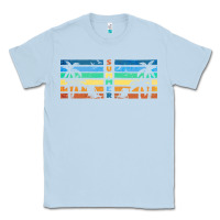 Dusty Blue retro summer Classic Tee - TumblerDesignByShophia