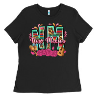 Black New Mexico Ladies Tee - texasbilliewilder