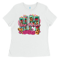 White New Mexico Ladies Tee - texasbilliewilder