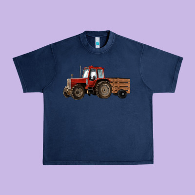 Farm Tractor Urban Heavy Tee Designed By Ranaportraitstore