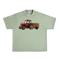 Oil Green farm tractor Urban Heavy Tee - RanaPortraitStore