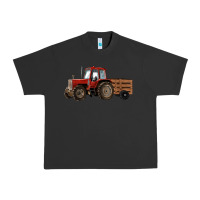 Pigment Black farm tractor Urban Heavy Tee - RanaPortraitStore