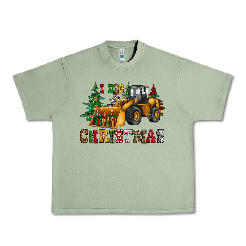 I Dig Christmas Bulldozer Urban Heavy Tee by CowGirlArtShop | Teevron