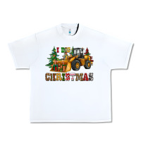 White i dig christmas bulldozer Urban Heavy Tee - CowGirlArtShop