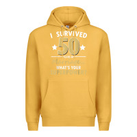Mustard 50 years of marriage superpower 50th wedding anniversary Premium Hoodie - trangStudio