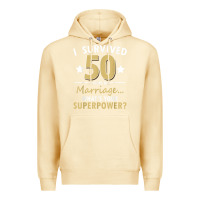 Pina Colada 50 years of marriage superpower 50th wedding anniversary Premium Hoodie - trangStudio