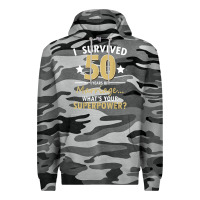 Slate Camo 50 years of marriage superpower 50th wedding anniversary Premium Hoodie - trangStudio