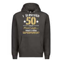 Smoke 50 years of marriage superpower 50th wedding anniversary Premium Hoodie - trangStudio