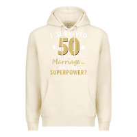 Tofu 50 years of marriage superpower 50th wedding anniversary Premium Hoodie - trangStudio