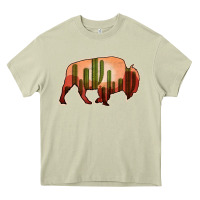 Mossy Cactus Bison Silhouette Heavy Core Tee - Bettercallsaul