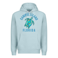 Blue Mist sanibel island beach design  sea turtle illustration gift pullover hoo Premium Hoodie - trangStudio
