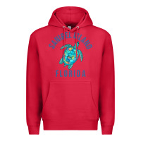 Cardinal sanibel island beach design  sea turtle illustration gift pullover hoo Premium Hoodie - trangStudio
