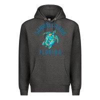 Charcoal Heather sanibel island beach design  sea turtle illustration gift pullover hoo Premium Hoodie - trangStudio