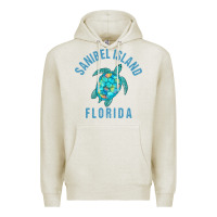 Oatmeal Heather sanibel island beach design  sea turtle illustration gift pullover hoo Premium Hoodie - trangStudio