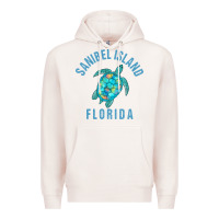 Pale Pink sanibel island beach design  sea turtle illustration gift pullover hoo Premium Hoodie - trangStudio