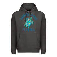 Smoke sanibel island beach design  sea turtle illustration gift pullover hoo Premium Hoodie - trangStudio