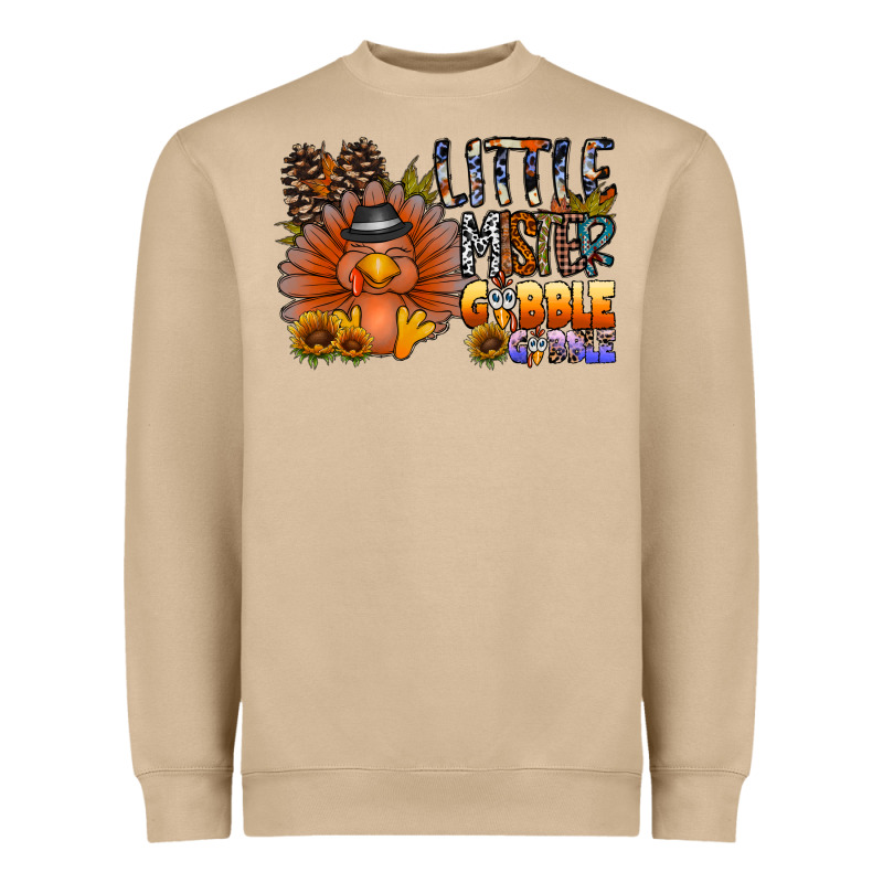 Little Mister Gobble Gobble Heavyweight Sweatshirt by CowhideDigitalArt | Teevron