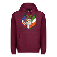 Burgundy Ancient Order of Hibernians Premium Premium Hoodie - trangStudio