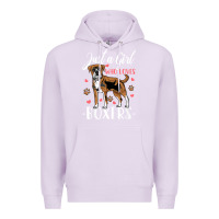 Lilac Kids Boxer Dog Just A Girl Who Loves Boxers Gift Premium Hoodie - trangStudio