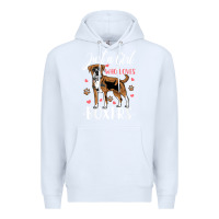 White Kids Boxer Dog Just A Girl Who Loves Boxers Gift Premium Hoodie - trangStudio