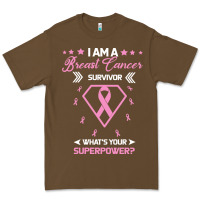 Cacao I am a Breast Cancer Survivor What is Your Superpower Premium Tee - Bettercallsaul