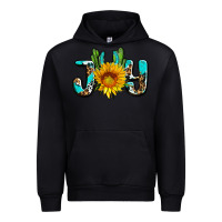 Black joy with sunflower and cactus ado Urban Hoodie - AdoDesignShop