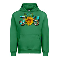 Emerald joy with sunflower and cactus ado Urban Hoodie - AdoDesignShop