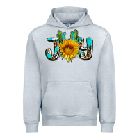 Heather Grey joy with sunflower and cactus ado Urban Hoodie - AdoDesignShop