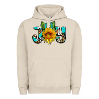 Pigment French Oak joy with sunflower and cactus ado Urban Hoodie - AdoDesignShop