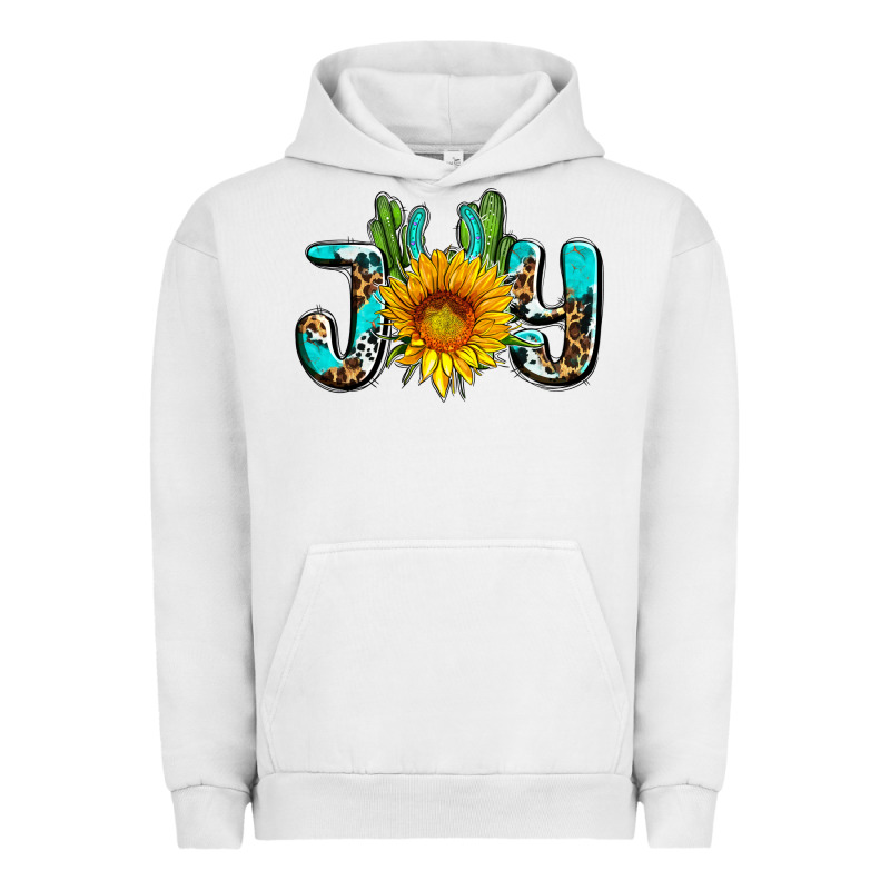 Joy With Sunflower And Cactus Ado Urban Hoodie by AdoDesignShop | Teevron