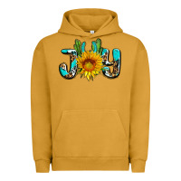 Pigment Peanut Butter joy with sunflower and cactus ado Urban Hoodie - AdoDesignShop