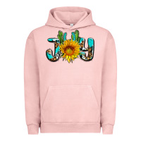 Pigment Salmon joy with sunflower and cactus ado Urban Hoodie - AdoDesignShop