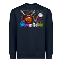 Navy love  halloween Heavyweight Sweatshirt - CowhideDigitalArt