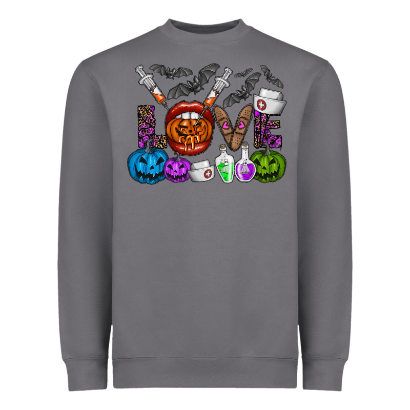 Love  Halloween Heavyweight Sweatshirt by CowhideDigitalArt | Teevron