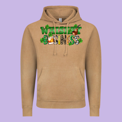 Whiskey Business St. Patrick's Day Vintage Hoodie Designed By Cowgirlartshop