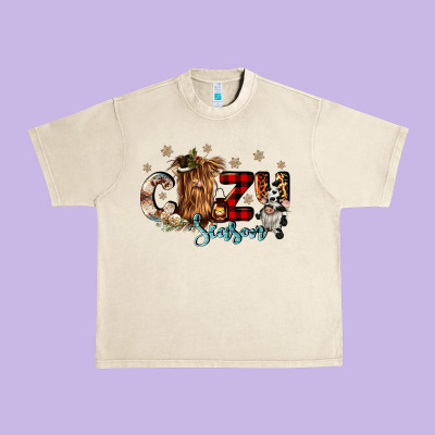 Cozy Season Urban Heavy Tee Designed By Cowgirlartshop