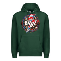 Sports Green Western Gigi Patriotic 4th of July Premium Hoodie - LillyAllenDesigns