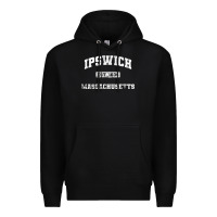 Black ipswich massachusetts ma vintage state athletic style Premium Hoodie - trangStudio